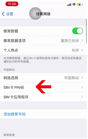 新龙镇苹果14维修网分享如何给iPhone14的SIM卡设置密码 