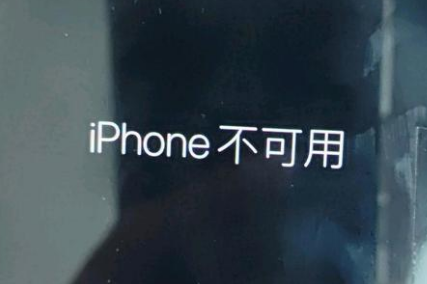 新龙镇苹果服务网点分享锁屏界面显示“iPhone 不可用”如何解决 